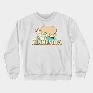 Vintage Style Minnesota Decal Crewneck Sweatshirt